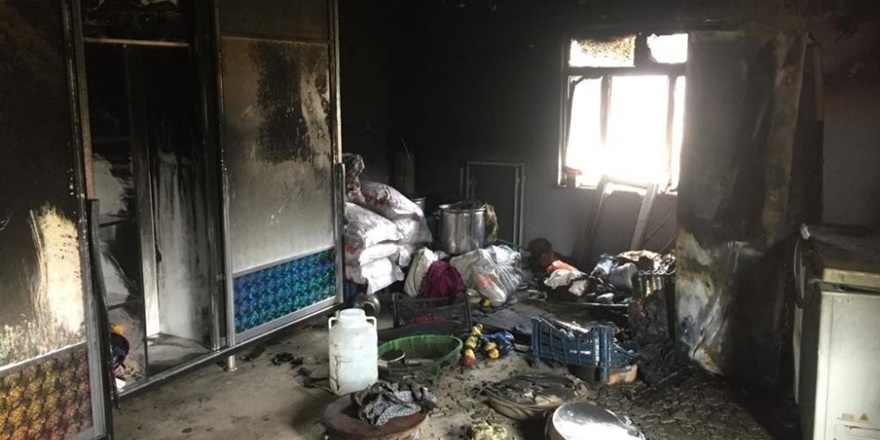 Diyarbakır Kulp’ta ev yangını