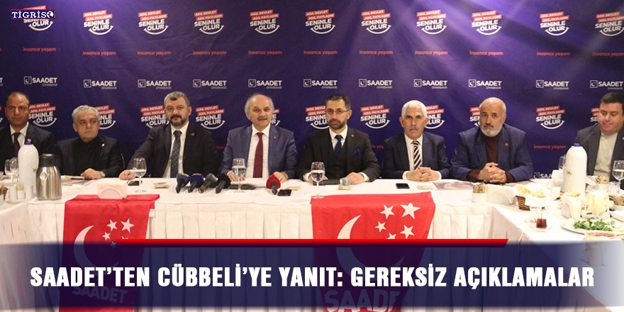 Saadet’ten Cübbeli’ye yanıt: Gereksiz açıklamalar