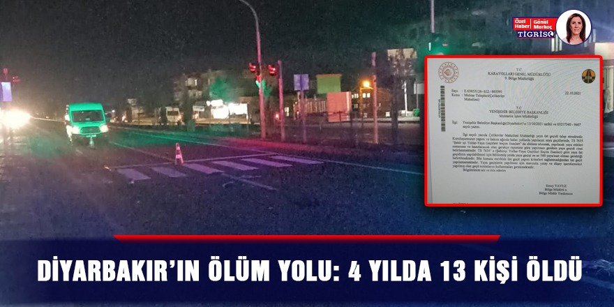 Diyarbakır’ın ölüm yolu: 4 yılda 13 kişi öldü