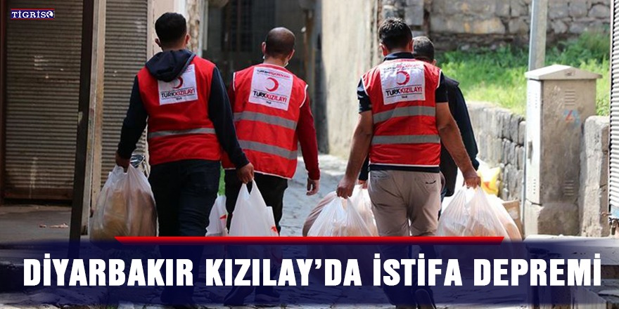 Diyarbakır Kızılay’da istifa depremi