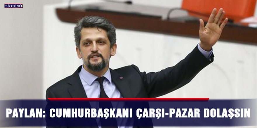 Paylan: Cumhurbaşkanı çarşı-pazar dolaşsın