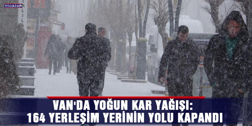 Van'da yoğun kar yağışı: 164 yerleşim yerinin yolu kapandı
