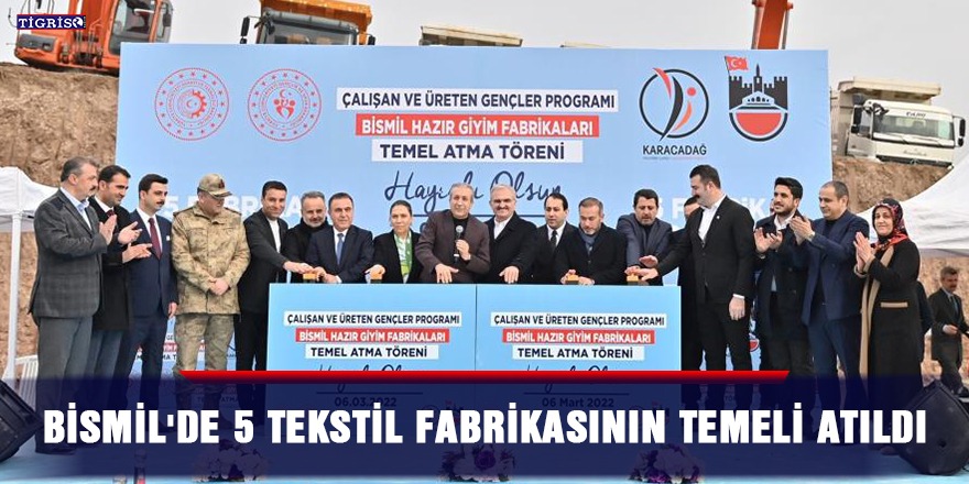 VİDEO - Diyarbakır'da 5 tekstil fabrikasının temeli atıldı