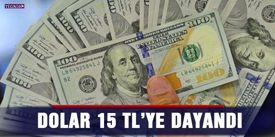 Dolar 15 TL’ye dayandı