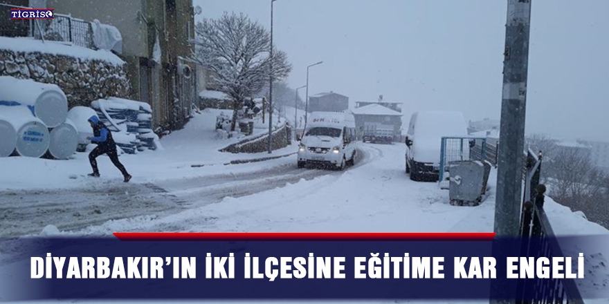 Diyarbakır’ın iki ilçesinde eğitime kar engeli