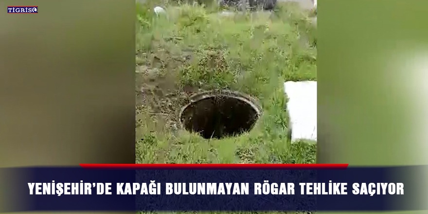 VİDEO - Yenişehir’de kapağı bulunmayan rögar tehlike saçıyor