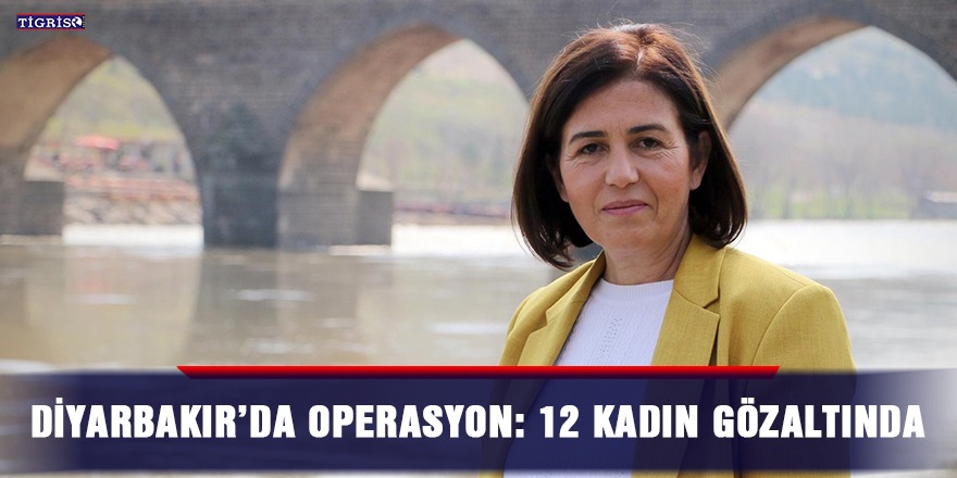 Diyarbakır’da operasyon: 12 kadın gözaltında