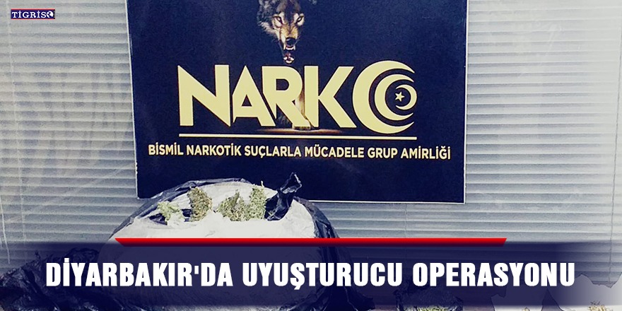 Diyarbakır'da uyuşturucu operasyonu