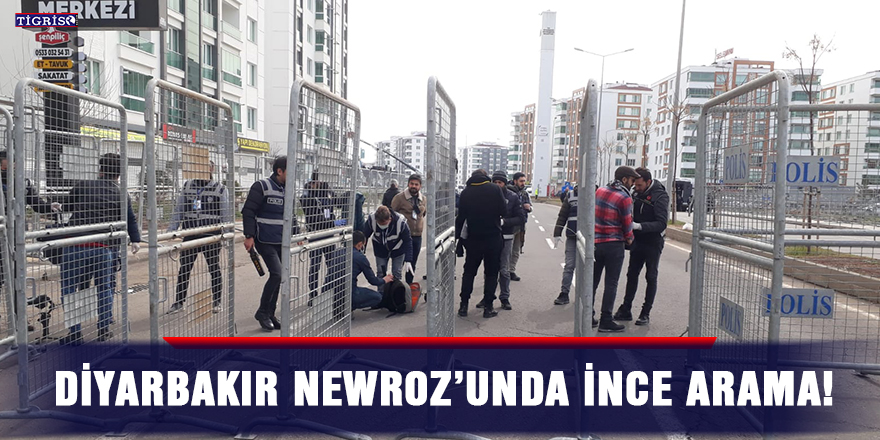 Diyarbakır Newroz’unda ince arama!