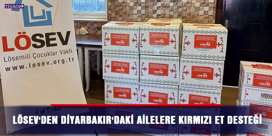 LÖSEV'den Diyarbakır'daki ailelere kırmızı et desteği