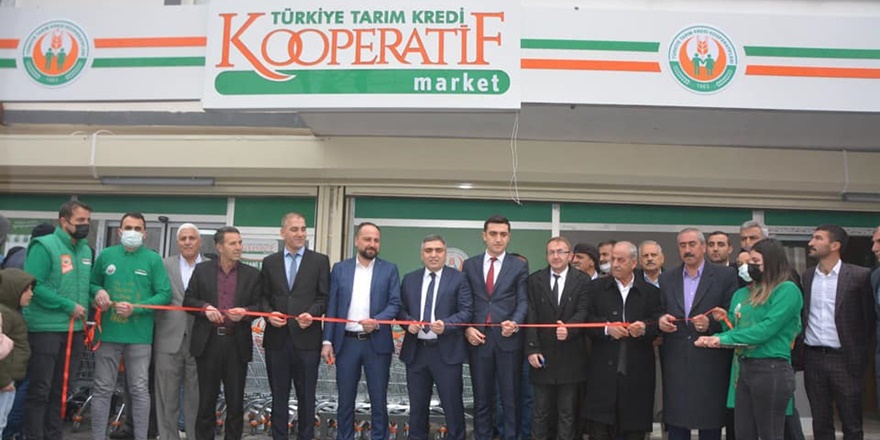Ergani'de Tarım Kredi Kooperatif Market'in şubesi açıldı
