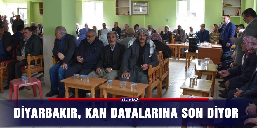 Diyarbakır, kan davalarına son diyor