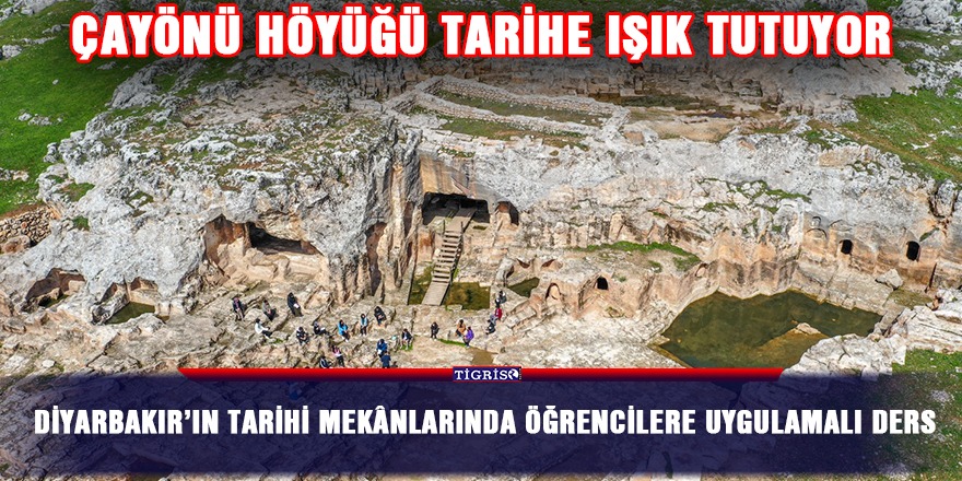 Diyarbakır’ın tarihi mekânlarında öğrencilere uygulamalı ders
