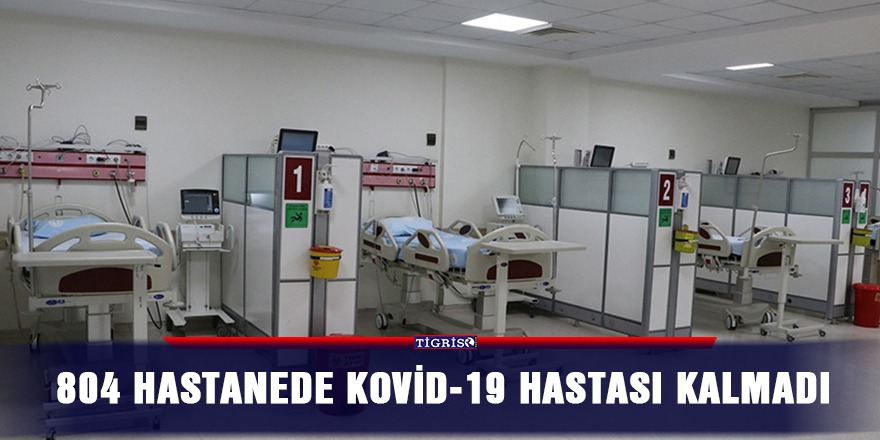 804 hastanede Kovid-19 hastası kalmadı