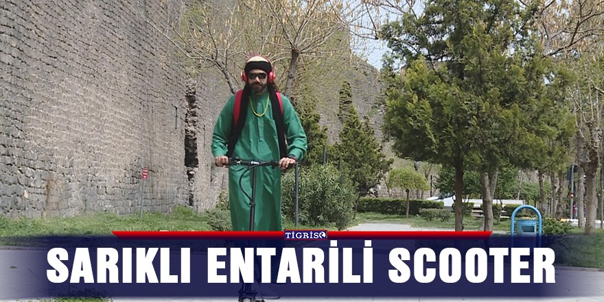 Sarıklı entarili scooter