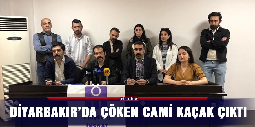 VİDEO - Diyarbakır’da çöken cami kaçak çıktı