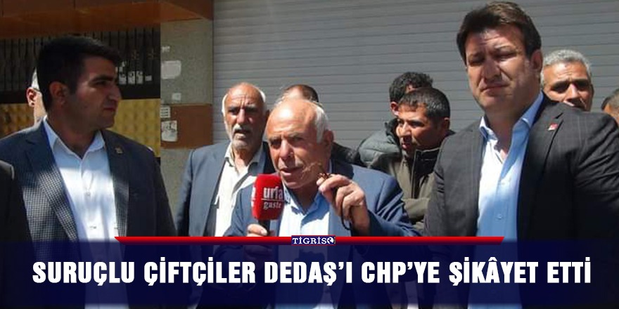 Suruçlu çiftçiler DEDAŞ’ı CHP’ye şikâyet etti