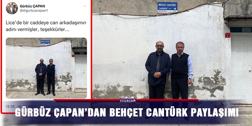 Gürbüz Çapan’dan Behçet Cantürk paylaşımı