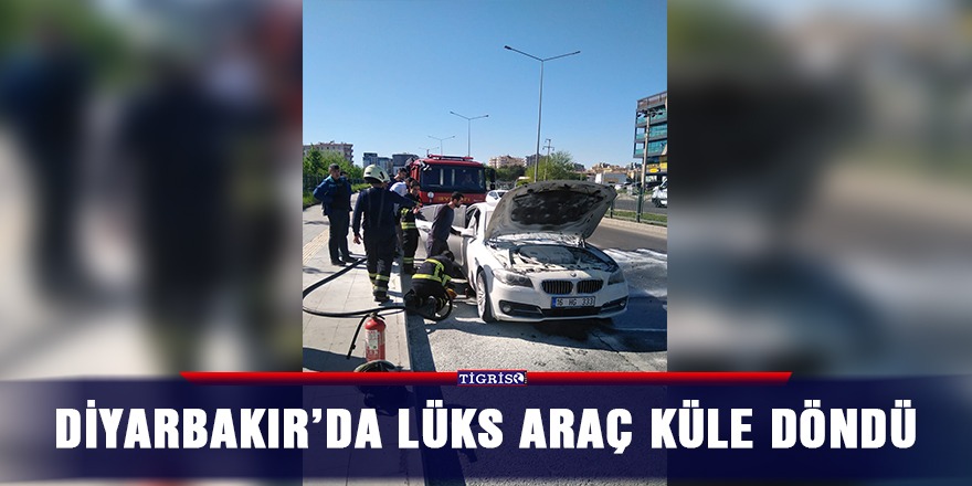 Lüks araç küle döndü