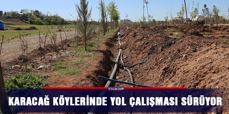 Karacağ köylerinde yol çalışması sürüyor