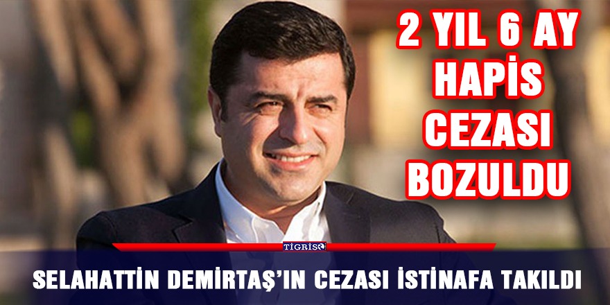 Selahattin Demirtaş’ın cezası istinafa takıldı