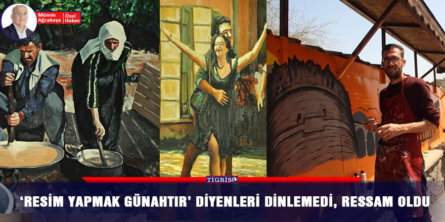 VİDEO - 'Resim yapmak günahtır’ diyenleri dinlemedi, ressam oldu