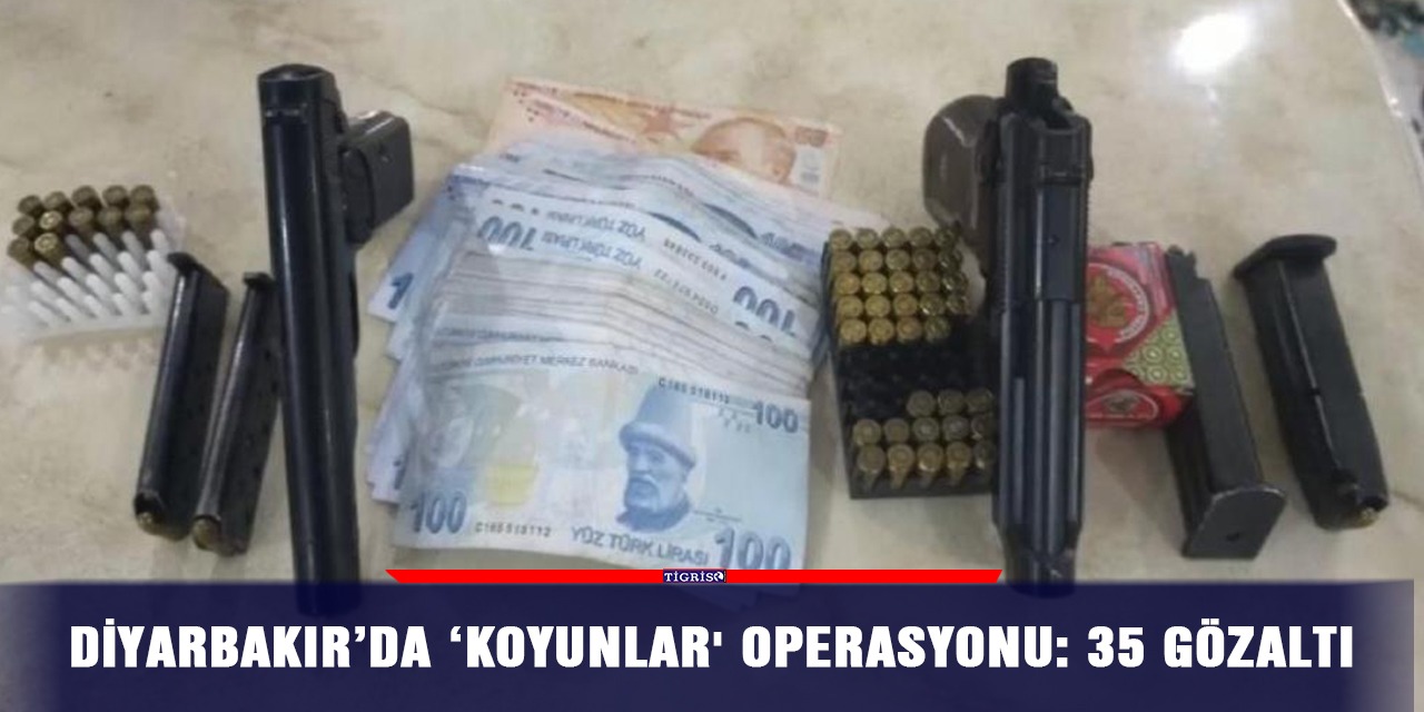 Diyarbakır’da ‘Koyunlar' operasyonu: 35 gözaltı