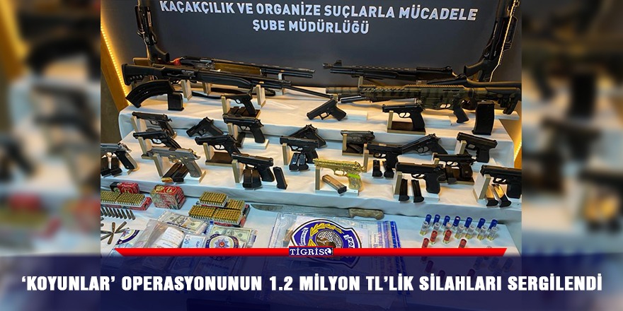 VİDEO - 'Koyunlar' operasyonunun 1.2 Milyon TL’lik silahları sergilendi