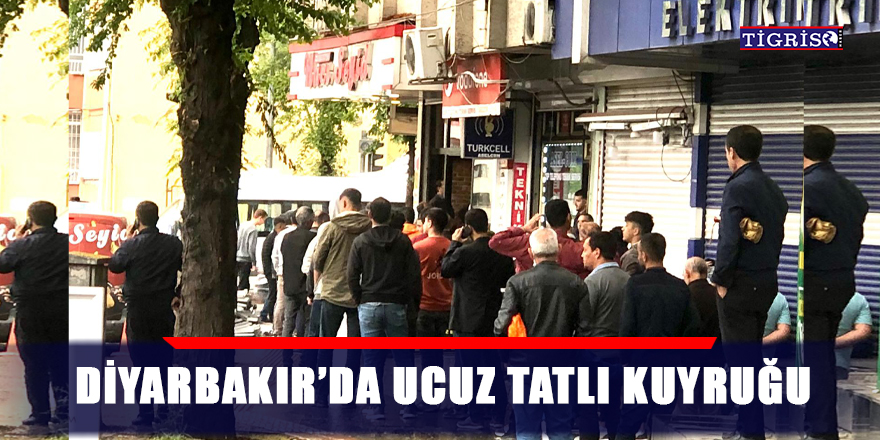Diyarbakır’da ucuz tatlı kuyruğu