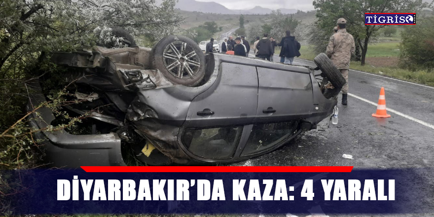 Diyarbakır’da kaza: 4 yaralı