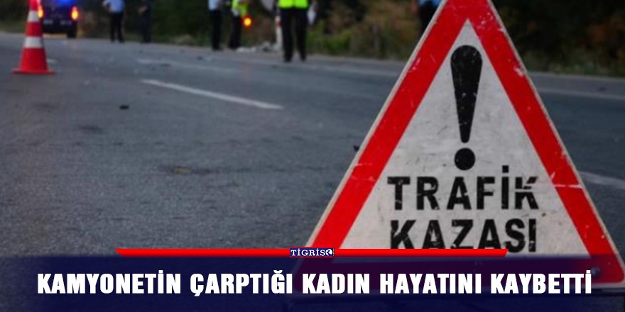 Kamyonetin çarptığı kadın hayatını kaybetti