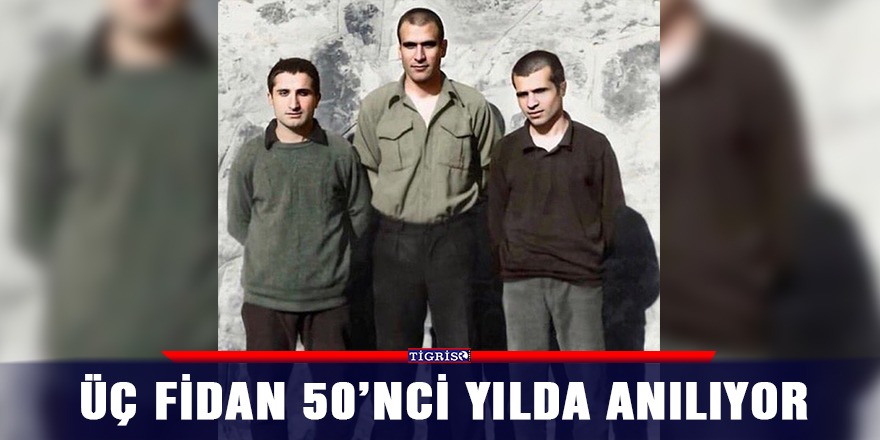 Üç fidan 50’nci yılda anılıyor