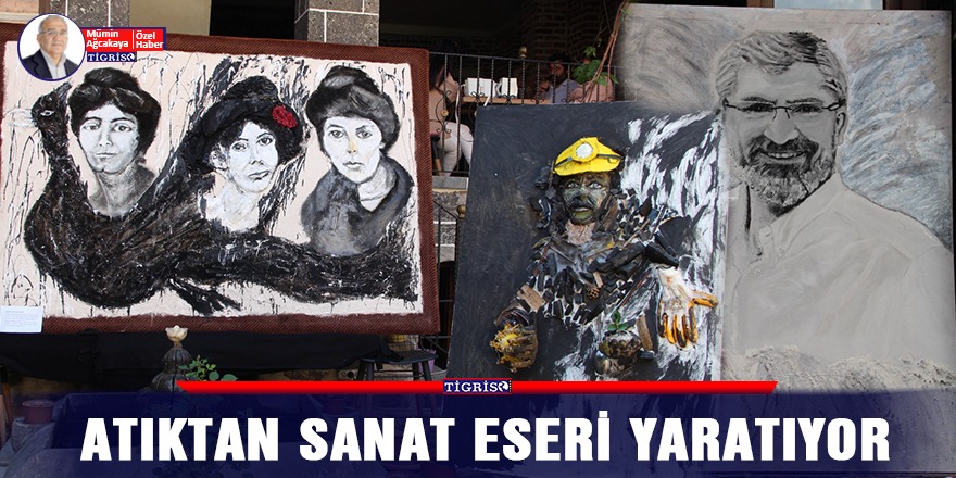 VİDEO - Atıktan sanat eseri yaratıyor