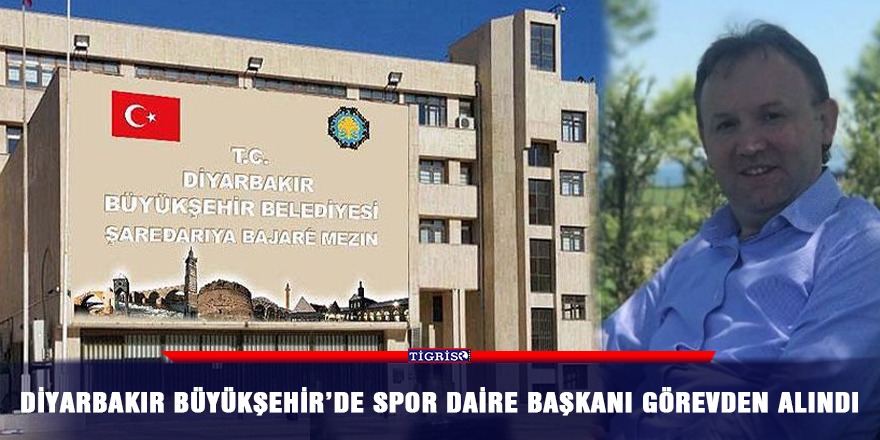 Diyarbakır Büyükşehir’de spor daire başkanı görevden alındı