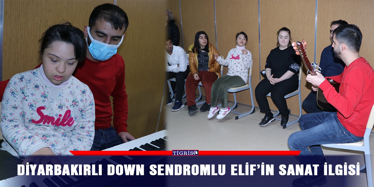 Diyarbakırlı down sendromlu Elif’in sanat ilgisi