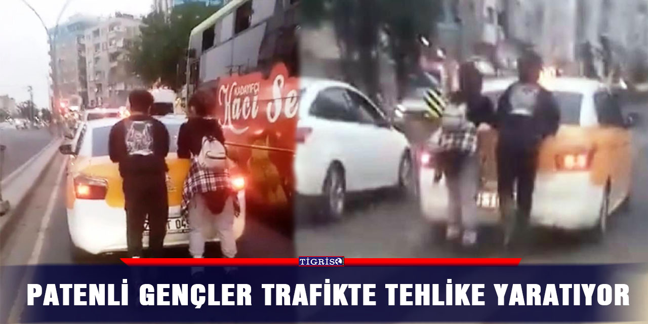 Patenli gençler trafikte tehlike yaratıyor