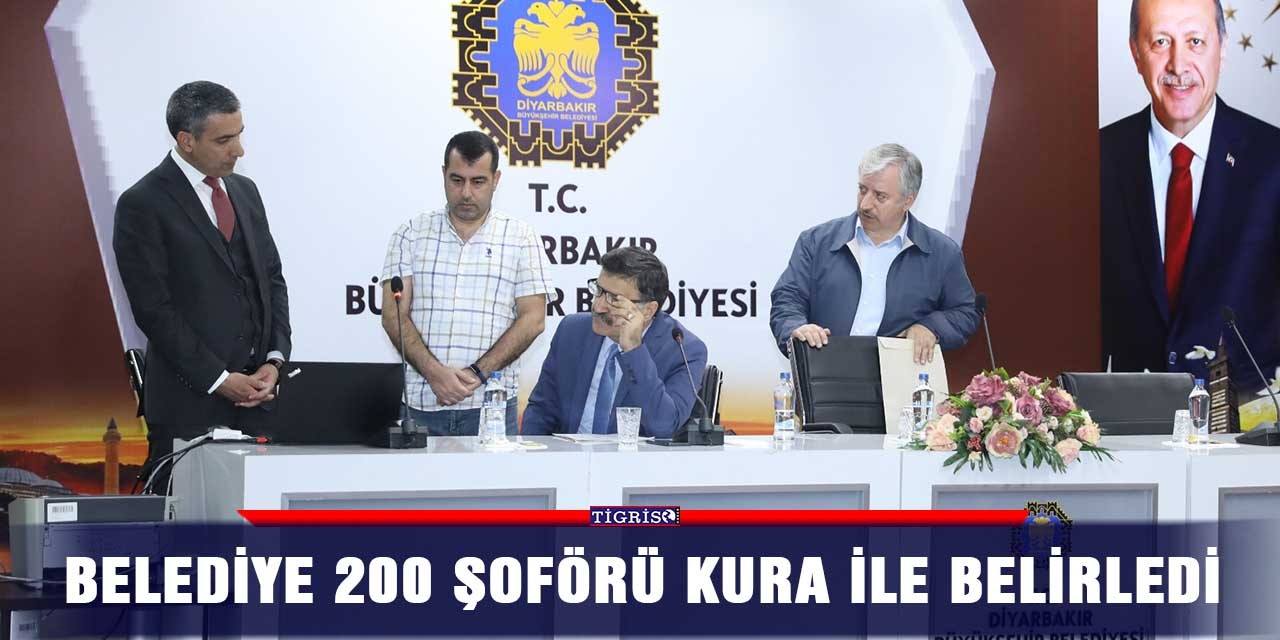 Belediye 200 şoförü kura ile belirledi