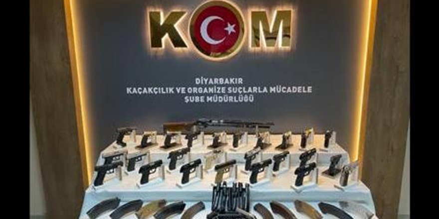 Diyarbakır’da kaçak silah operasyonu