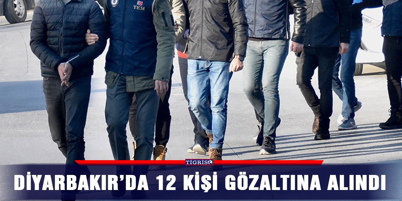 Diyarbakır’da 12 kişi gözaltına alındı