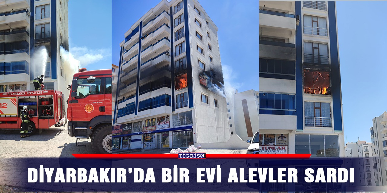 Diyarbakır’da bir evi alevler sardı