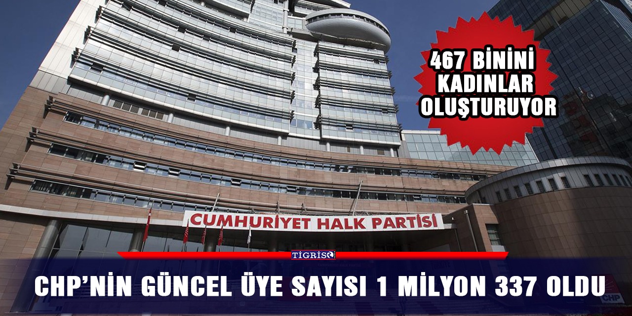 CHP’nin güncel üye sayısı 1 milyon 337 oldu