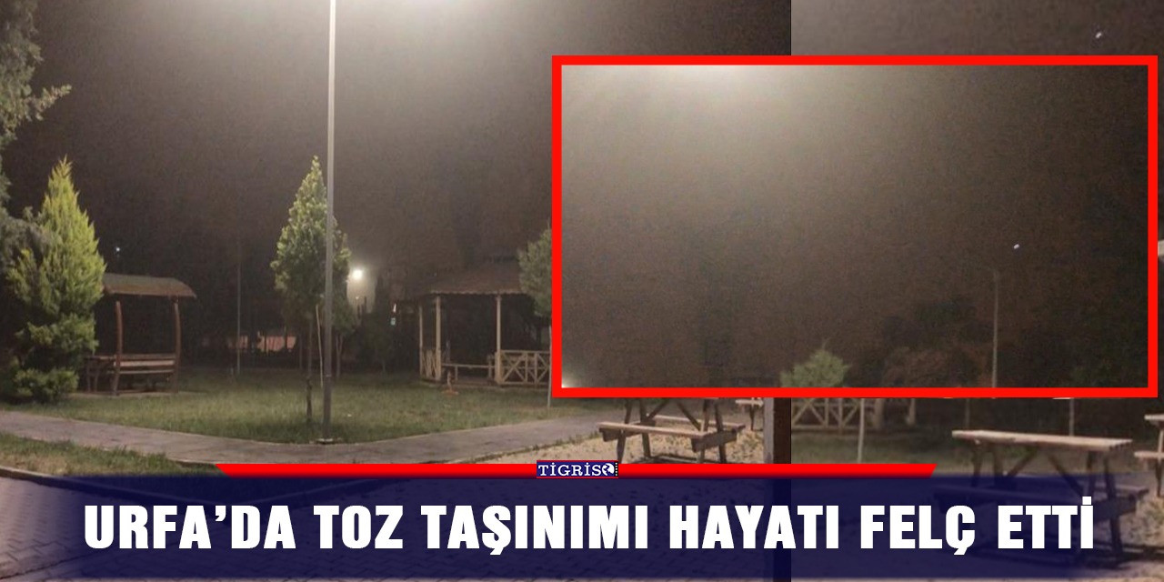 Urfa’da toz taşınımı hayatı felç etti