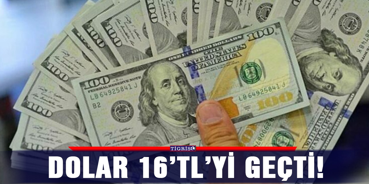 Dolar 16’TL’yi geçti!