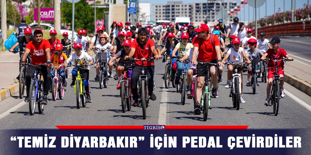 “Temiz Diyarbakır” için pedal çevirdiler