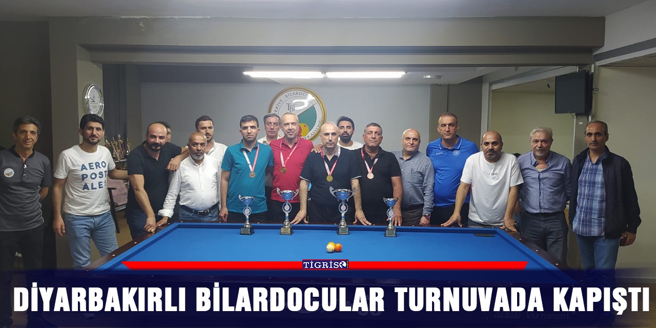 Diyarbakırlı bilardocular turnuvada kapıştı