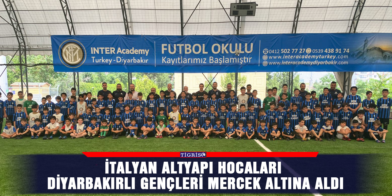 İtalyan altyapı hocaları Diyarbakırlı gençleri mercek altına aldı