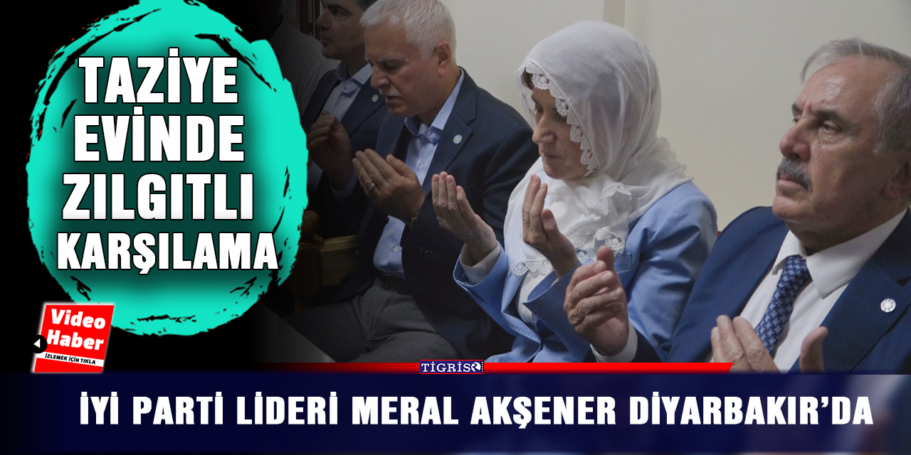 VİDEO - İYİ Parti lideri Meral Akşener Diyarbakır’da