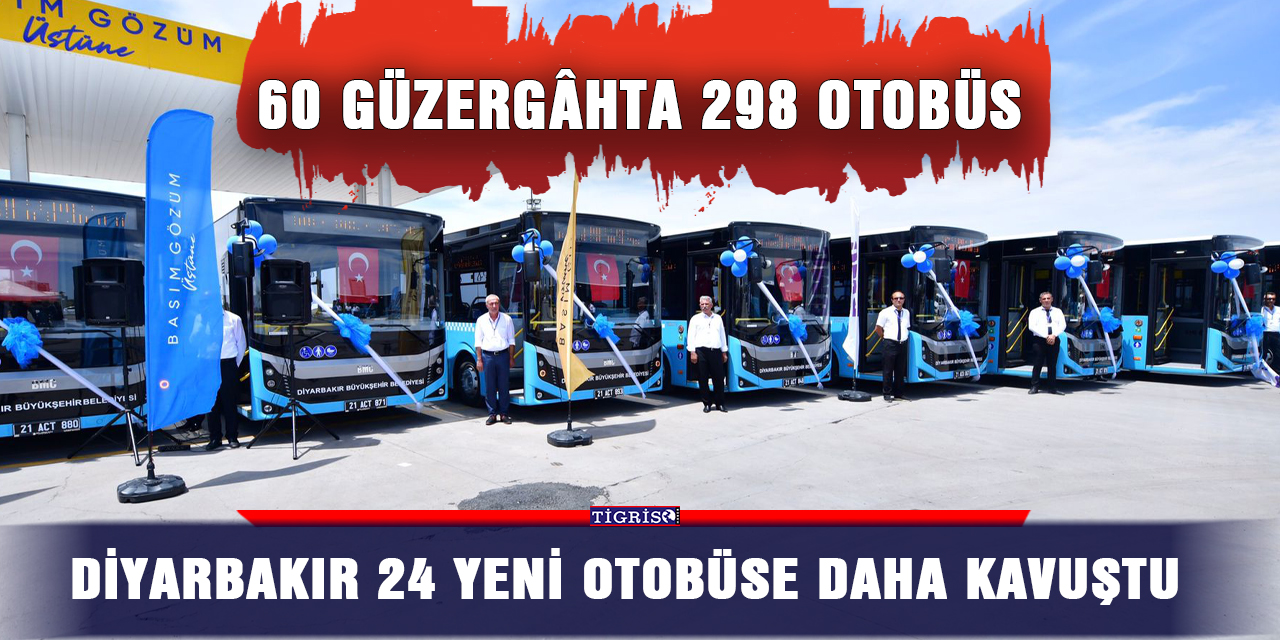 Diyarbakır 24 yeni otobüse daha kavuştu