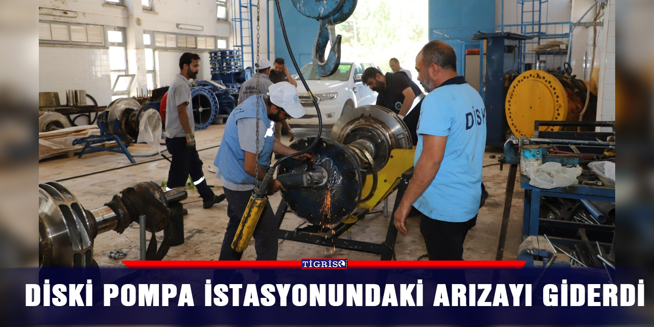 DİSKİ pompa istasyonundaki arızayı giderdi
