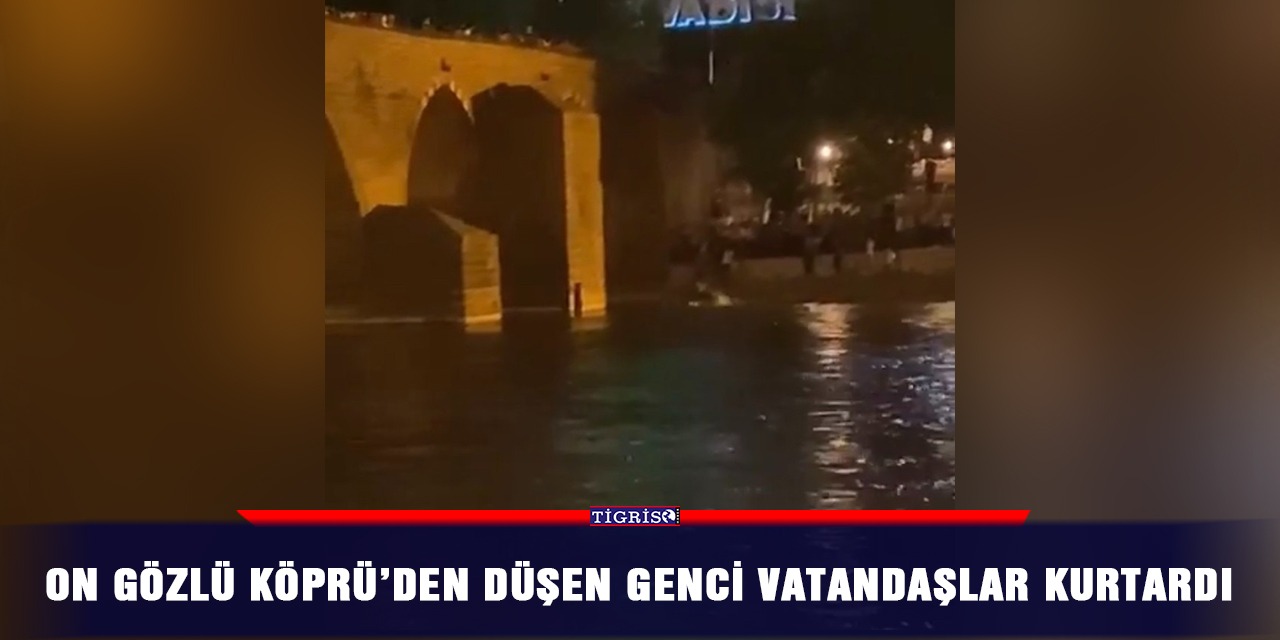 On Gözlü Köprü’den düşen genci vatandaşlar kurtardı
